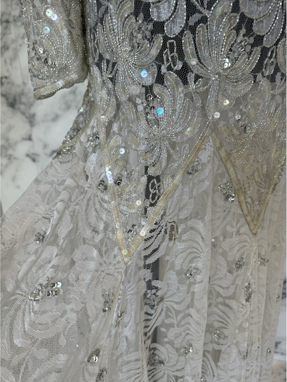 Scala Beaded And Sequined Couture Collection Vintage Dress - Picture 9 of 9